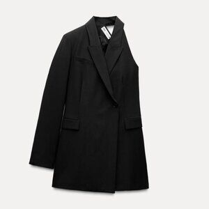 NWT ZARA ASYMMETRIC BLAZER DRESS ZW COLLECTION M